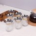 Набор "Чай & Кофе", Россия, Флора, 12 предметов (6 стаканов + 6 блюдец), 160 мл