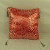 Декоративная подушка ручной работы RED, 40 х 40 см с кисточками