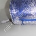 Валик декоративный голубой+серебро. Размер: 50 х 14 см. 
