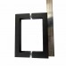 Дверь для сауны, серия "Прима сауна", без порога, стекло прозрачное матовое, коробка черная
