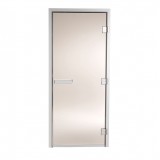 Дверь для паровой 60G 2020. Размер: 2020 × 778 × 60. Прозрачное стекло, без порога, петли справа