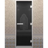Дверь для хамама, "Графит", 1900x700, без порога
