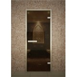 Дверь для турецкой бани 700*1900 мм, серия "Лайт", без порога, стекло бронза