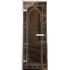Стеклянная дверь для хамама Арт Арка Стандарт