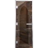 Стеклянная дверь для хамама Арт Арка Элит