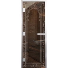 Стеклянная дверь для хамама Арт Арка Элит