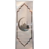 Стеклянная дверь для хамама Арт Месяц Элит