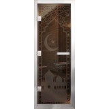 Стеклянная дверь для хамама Престиж Арт Мечеть