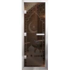 Стеклянная дверь для хамама Престиж Арт Мечеть