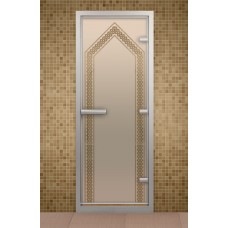 Дверь для хамама 690*1890 мм "Чайхана", стекло бронзовое