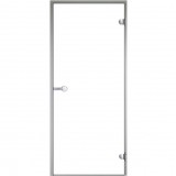 HARVIA Дверь стеклянная 7/19 коробка алюминий, стекло прозрачное, арт. DA71904