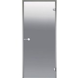 HARVIA Дверь стеклянная 7/19 коробка алюминий, стекло сатин, арт. DA71905