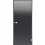 HARVIA Дверь стеклянная 9/19 коробка алюминий, стекло серое, арт. DA91902