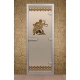 Дверь для хамама 690*1890 мм "Лацио", стекло бронзовое