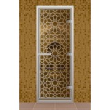 Дверь для хамама 690*1890 мм "Марокко", стекло бронзовое