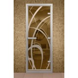 Дверь для хамама 690*1890 мм "Мокко", стекло бронзовое