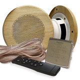 Комплект влагостойкой акустики для бани и сауны - SW2 Gold ECO SAUNA (круглая решетка), 2 динамика