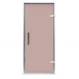 Дверь для хамама, PST, корпус алюминий, стекло бронзовое, 1900х700