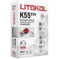 Клей для стеклянной мозаики и плитки LITOPLUS K55 25 кг.