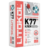 Клей для укладки плитки SUPERFLEX K77, серый, 25 кг