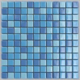 Стеклянная мозаика, микс синий 10% + голубой 10% + голубой