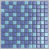 Стеклянная мозаика, микс синий кобальт 10% + голубой 10%