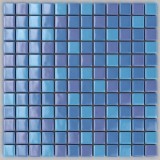 Стеклянная мозаика, микс синий кобальт 10% + синий 10% + голубой
