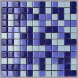 Стеклянная мозаика, микс синий кобальт + голубой 10% + синий кобальт 10%