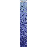 Стеклянная мозаика, растяжка синий кобальт + голубой 10%+ синий кобальт 10%