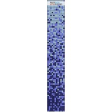Стеклянная мозаика, растяжка синий кобальт + голубой 10%+ синий кобальт 10%