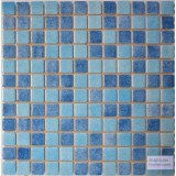 Стеклянная мозаика, микс голубой + синий