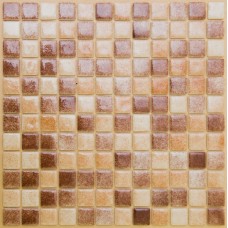 Стеклянная мозаика, микс коричневый + светло-коричневый