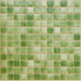 Стеклянная мозаика, цвет зеленый