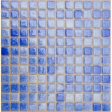 Стеклянная мозаика, цвет синий кобальт