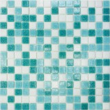 Elada Mosaic. Мозаика MDA433 (327*327*4мм) бирюзовый микс