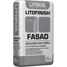 Шпаклевка LITOFINISH FASAD, белый, 25 кг