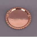 Поднос медный диаметр 24 см, ручная работа