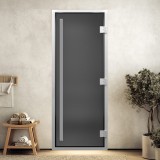 Дверь для хамама "Престиж графит матовая" 1900х700