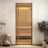 Дверь для хамама "Wood 26" покраска под дерево 1900х700