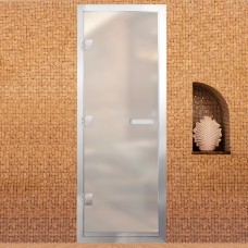 Стеклянная дверь для хамама Престиж Белая матовая