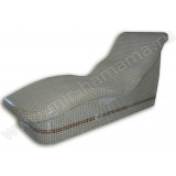 Лежак пристенный  эргономичной формы.