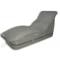 Лежак пристенный  эргономичной формы.