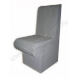 Образец прямое сиденье-диван, со спинкой, со скруглением края.