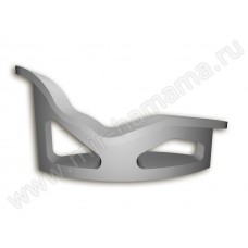 Лежак  эргономичной формы, изящный.